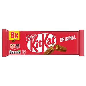 KitKat 2 Finger Milk Chocolate Biscuit Bar Multipack 8 x 20.7g - gallery image 2