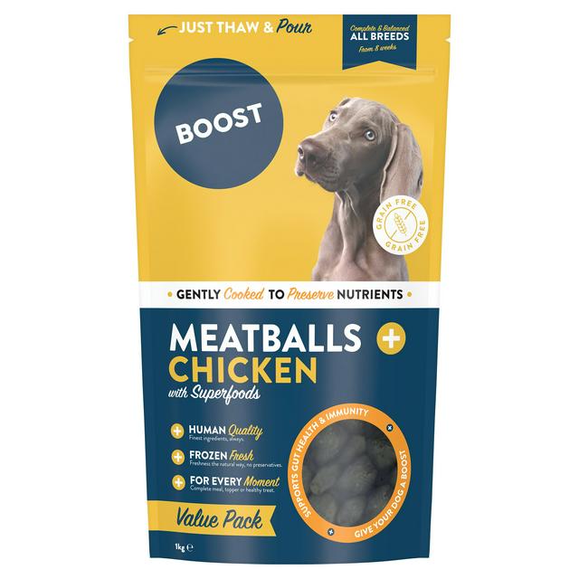Boost Meatballs Chicken with Superfoods Dog Food 1kg