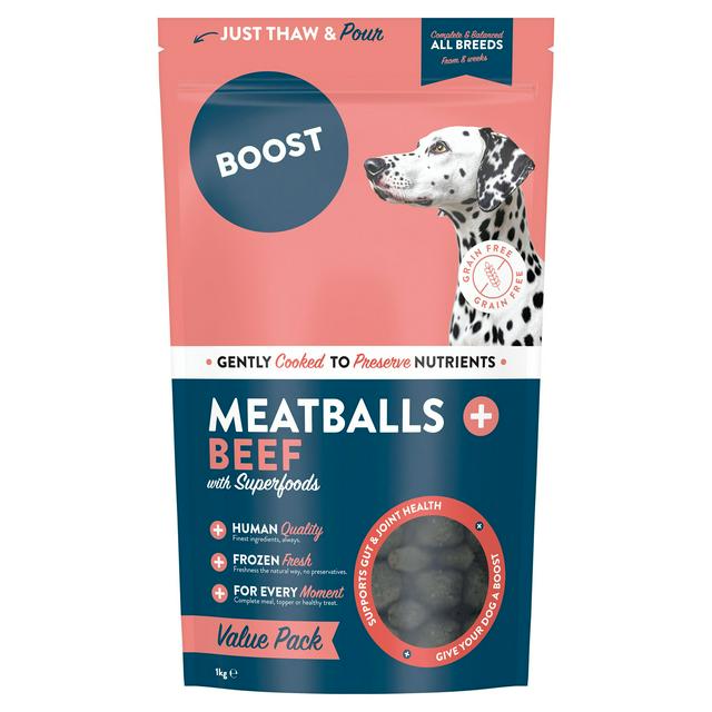 Boost Meatballs Beef with Superfood for Dogs 1kg
