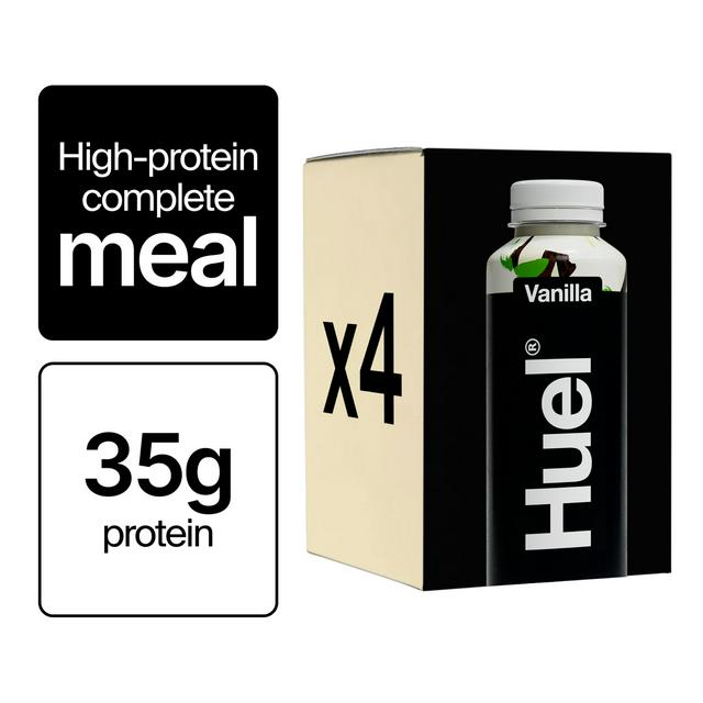 Sainsburys Huel Vanilla, Black Edition 4 x 500ml