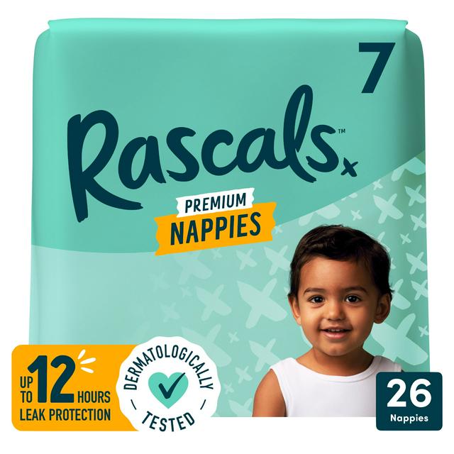 Rascals Premium Nappies Size 7 x26 - gallery image 1