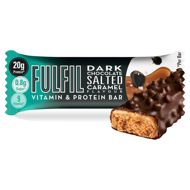 Fulfil Dark Chocolate Salted Caramel Flavour Vitamin & Protein Bar
