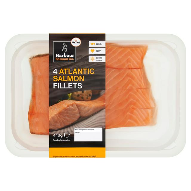 Harbour Salmon Co Harbour Salmon Co. Atlantic Salmon Fillets x4 440g