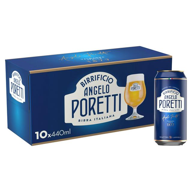 Birrificio 10 x 440ml Angelo Poretti Premium Lager Beer Cans - gallery image 1