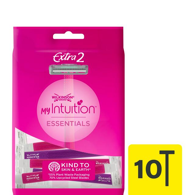 Wilkinson Sword My Intuition Essentials Extra 2 Women's Disposable Razors x10 - gallery image 1