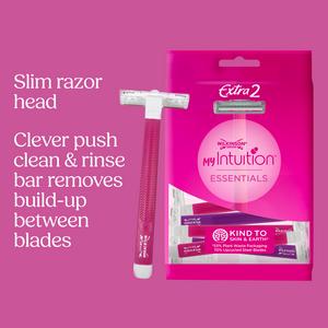 Wilkinson Sword My Intuition Essentials Extra 2 Women's Disposable Razors x10 - gallery image 2