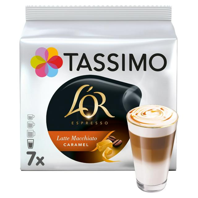 Tassimo L'OR Caramel Latte Macchiato Coffee Pods x7 - gallery image 1
