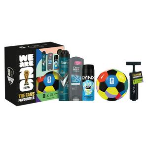 FIFA Fans Favourites Gift Set For Him Body Wash, Spray, Antiperspirant, Skills Ball & Pump
