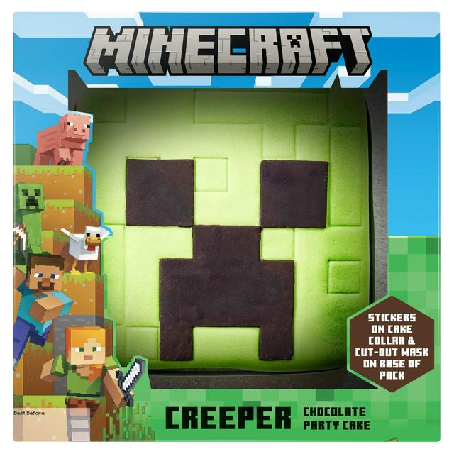 Minecraft Creeper Chocolate Party Cake - gallery image 1