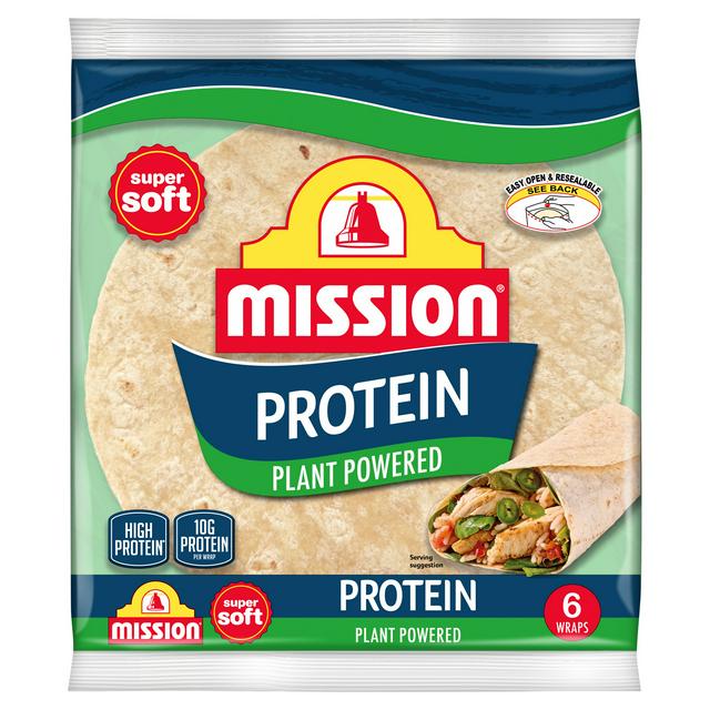Mission 6 x Protein Tortilla Wraps 367g - gallery image 1