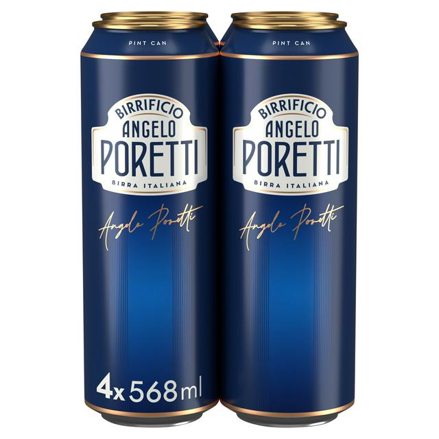 Birrificio Angelo Poretti 4 x 568ml Lager Beer Cans - gallery image 1