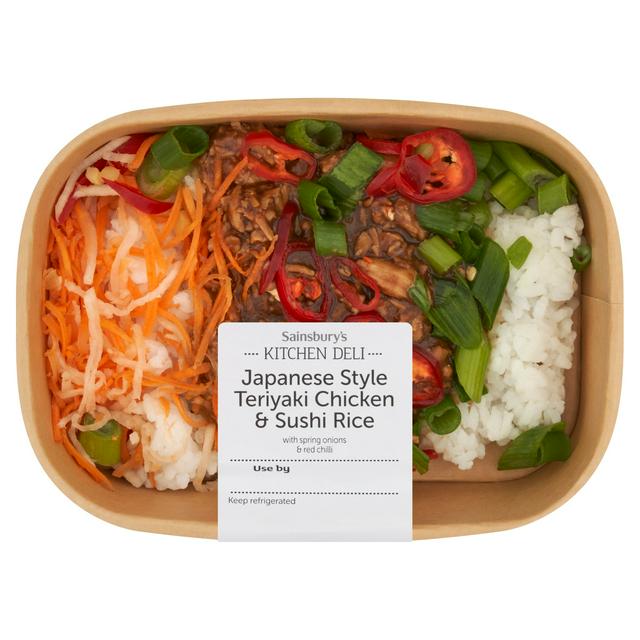 Sainsburys Kitchen Deli Japanese Style Teriyaki Chicken & Sushi Rice 288g