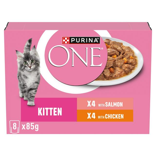 Purina One Kitten 1-12 Months Cat Food 8 x 85g - gallery image 1