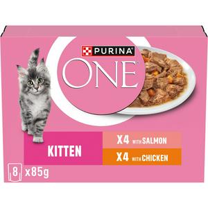 Purina One Kitten 1-12 Months Cat Food 8 x 85g