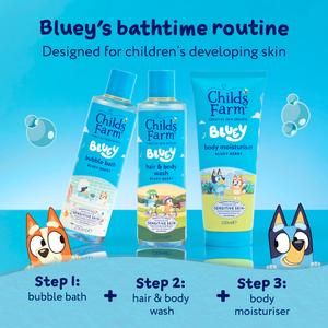 Childs Farm 250ml Gentle Tear Free Formula for Babies, Kids & Sensitive Skin Bluey Hair & Body Wash - gallery image 4