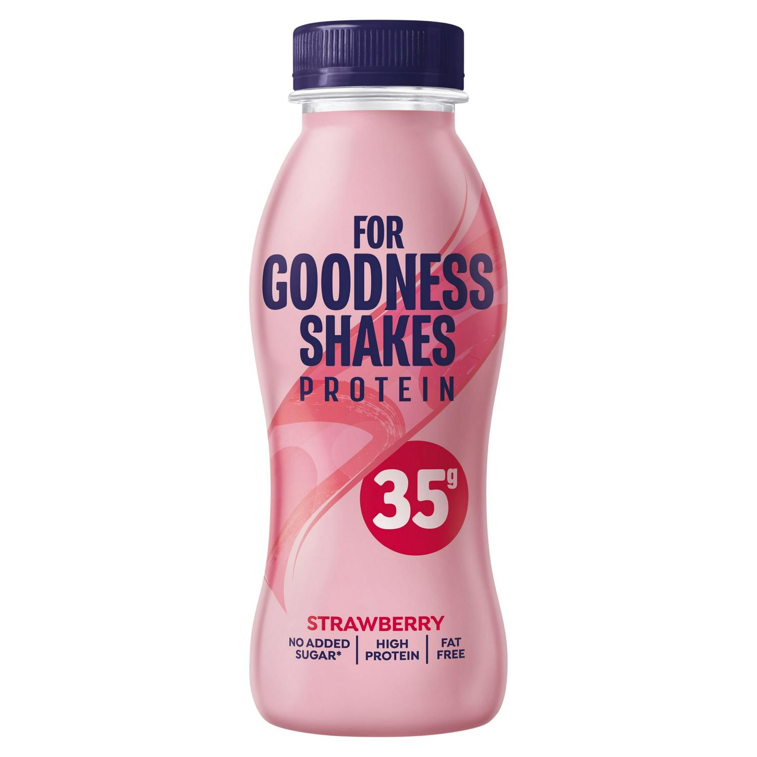 For Goodness Shakes Strawberry Flavour Protein 330ml