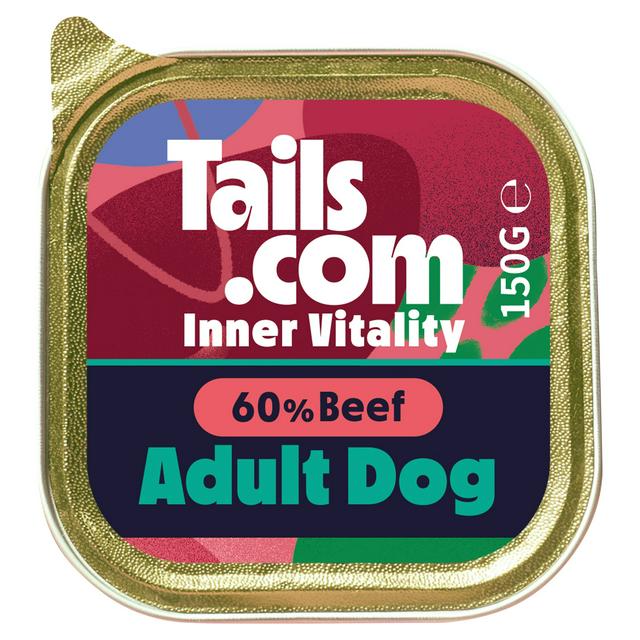 Sainsburys Tails.com Inner Vitality 60% Beef Adult Dog Food 1-7 Years 150g