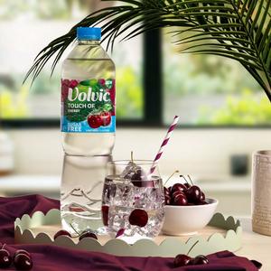 Volvic Touch of Fruit Sugar Free Cherry Natural Flavoured Water 1.5L - gallery image 2