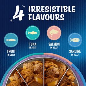 Felix As Good As it Looks Senior 7+ Fish Selection in Jelly Cat Food 40 x 85g - gallery image 6