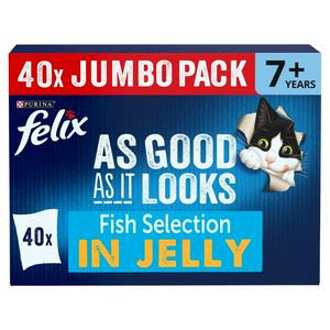 Felix As Good As it Looks Ocean Feasts Wet Cat Food 40 x 85g