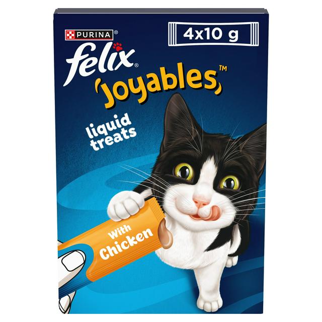 Felix Joyables Chicken Liquid Cat Treat 4x10g