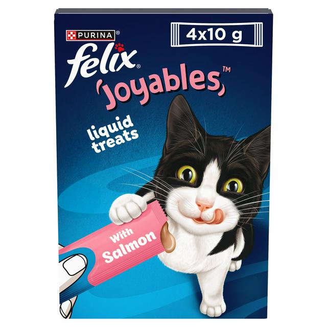 Felix Joyables Salmon Liquid Cat Treat 4x10g