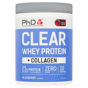 PhD Clear Whey Protein + Collagen Blueberry Flavour 300g