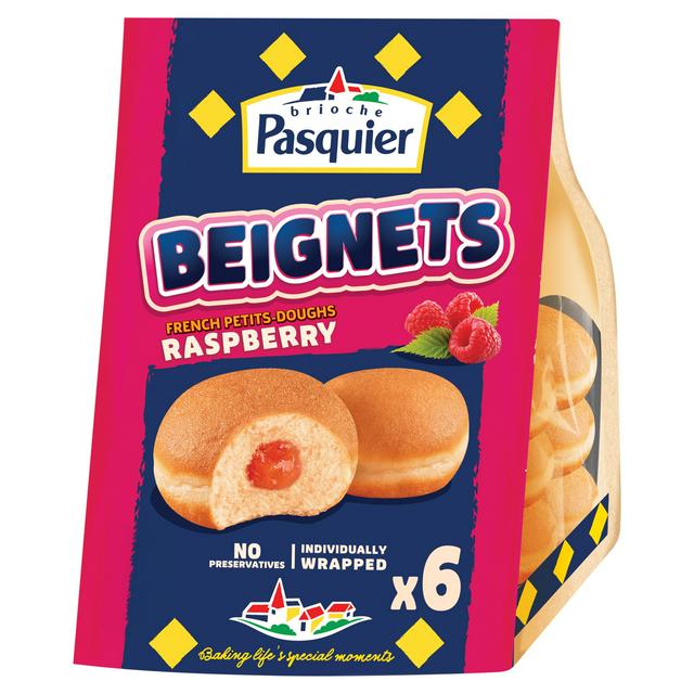 Brioche Pasquier Beignets Raspberry Doughnuts x6 - gallery image 1
