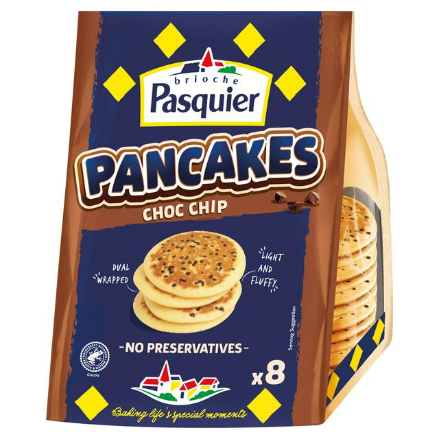 Brioche Pasquier Pancakes Choc Chip x8 - gallery image 1