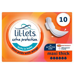 Lil-Lets Maternity 10 Maxi Pads with Wings