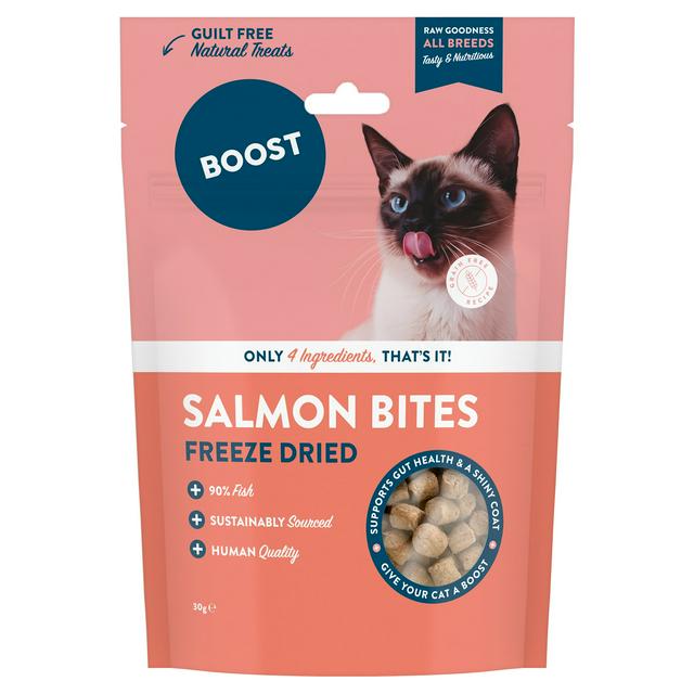 Boost Salmon Bites Freeze Dried Cat Treat 30g - gallery image 1