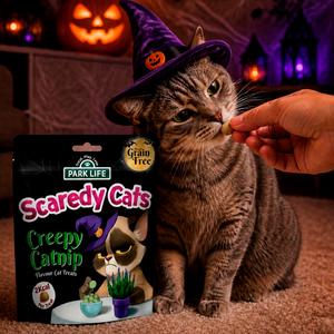 Park Life 80g Scaredy Cats Creepy Catnip Flavour Cat Treats - gallery image 6