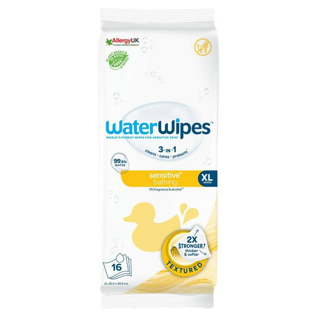 WaterWipes XL Bathing Baby Wipes x16