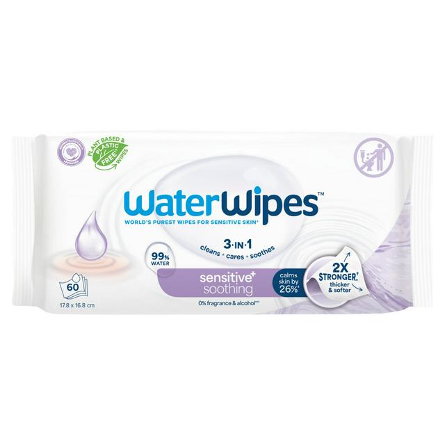 WaterWipes Biodegradable Soothing Baby Wipes 60 pack