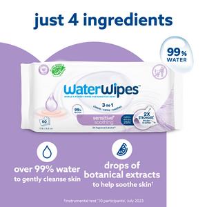 WaterWipes Soothing Clean Baby Wipes x60 - gallery image 2