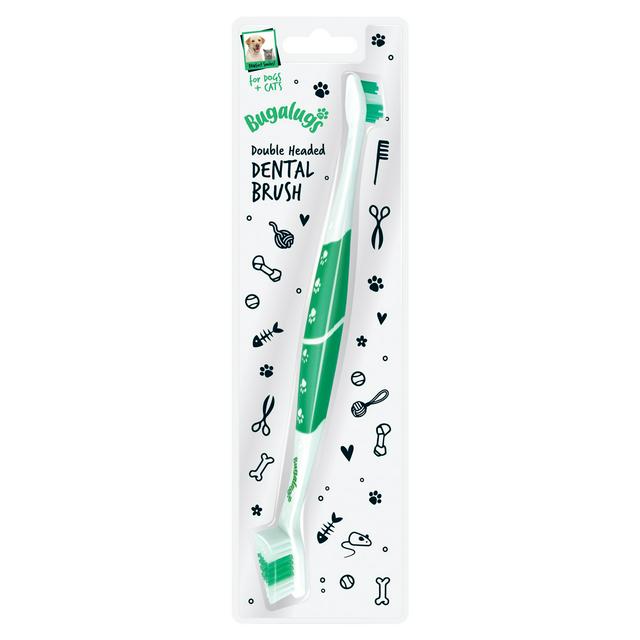 Bugalugs Double Headed Dental Brush for Dogs & Cats