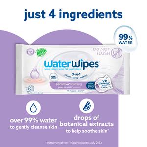 WaterWipes 90 x Sensitive+ 3 In 1 Body & Intimate XL Wipes - gallery image 2