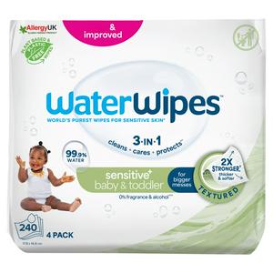 WaterWipes Sensitive Baby & Toddler Wipes x240