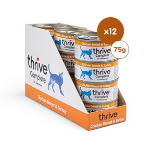 Thrive Complete Chicken Breast & Turkey Wet Cat Food 75g - gallery image 3