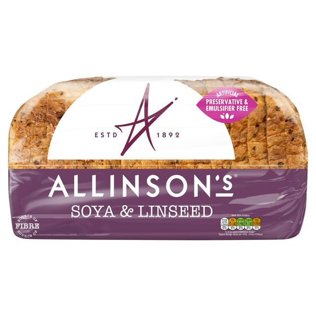 Allinson's Soya & Linseed Sliced Seeded Bread 750g - gallery image 1