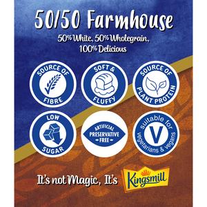 Kingsmill 50/50 Farmhouse Bread 800g - gallery image 2