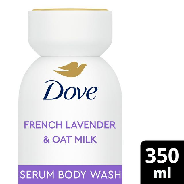 Dove 350ml Body + Mind French Lavender & Oat Milk Serum Body Wash - gallery image 1