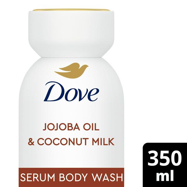 Dove 350ml Body + Mind Jojoba Oil & Coconut Milk Serum Body Wash - gallery image 1