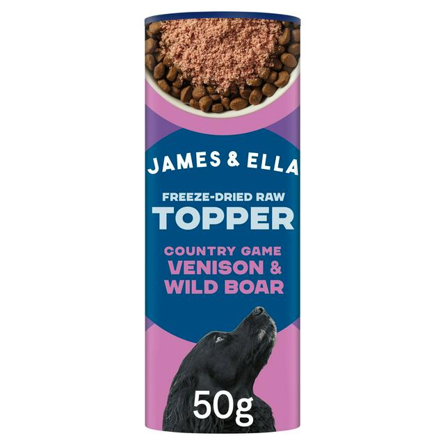 James & Ella Freeze Dried Raw Topper Country Game Venison & Wild Boar for Dogs 50g
