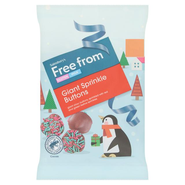 Sainsbury's Free From 40g Giant Sprinkle Chocolate Buttons - gallery image 1