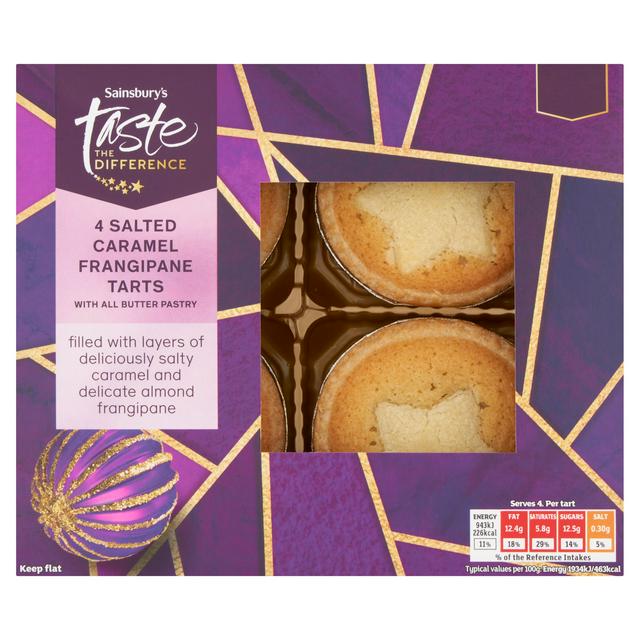 Sainsbury's Salted Caramel Frangipane Pies, Taste the Difference x4 - gallery image 1