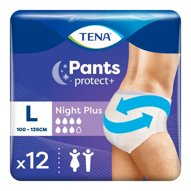 Tena Night Incontinence Pants Plus Size L 12 Pack