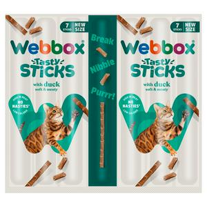 Webbox Tasty Sticks with Duck Cat Treats 7 x 5g