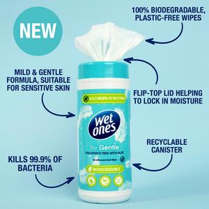 Wet Ones Be Gentle 50 x Anti-Bacterial Hand Wipes - gallery image 3