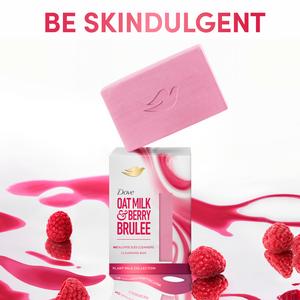 Dove 141g Beauty Bar Oat Milk & Berry Brulee Cleansing Bar - gallery image 2